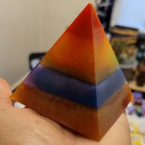 Multicolor Resin Pyramid
